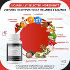 GUDOMET Apple Cider Vinegar 11-in-1 with Cinnamon & Turmeric - 150 Capsules - image 4