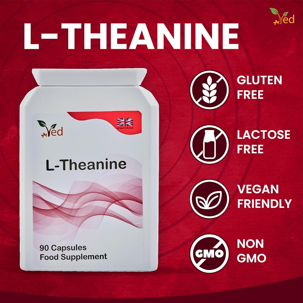 Ved L-Theanine 300 mg for Relaxation & Focus - 90 Capsules - image 3