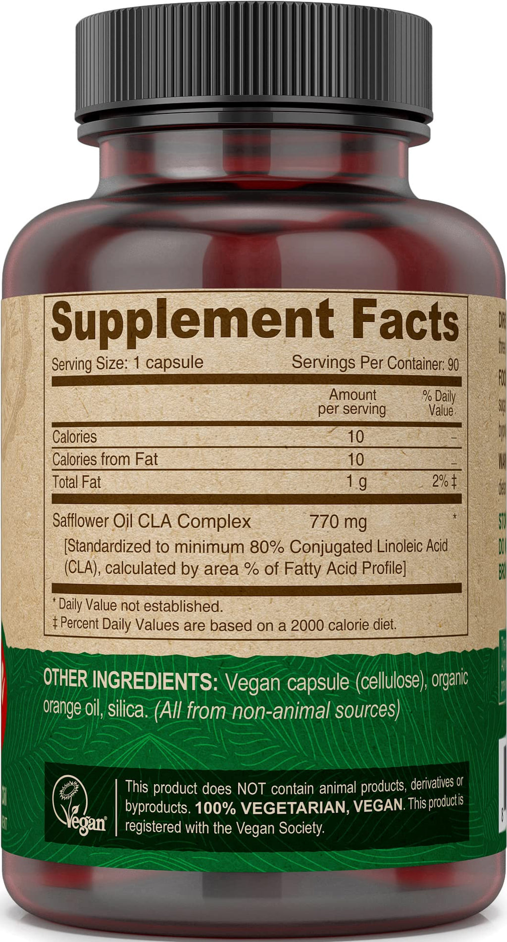 DEVA Vegan CLA Conjugated Linoleic Acid - 90 Capsules - image 4