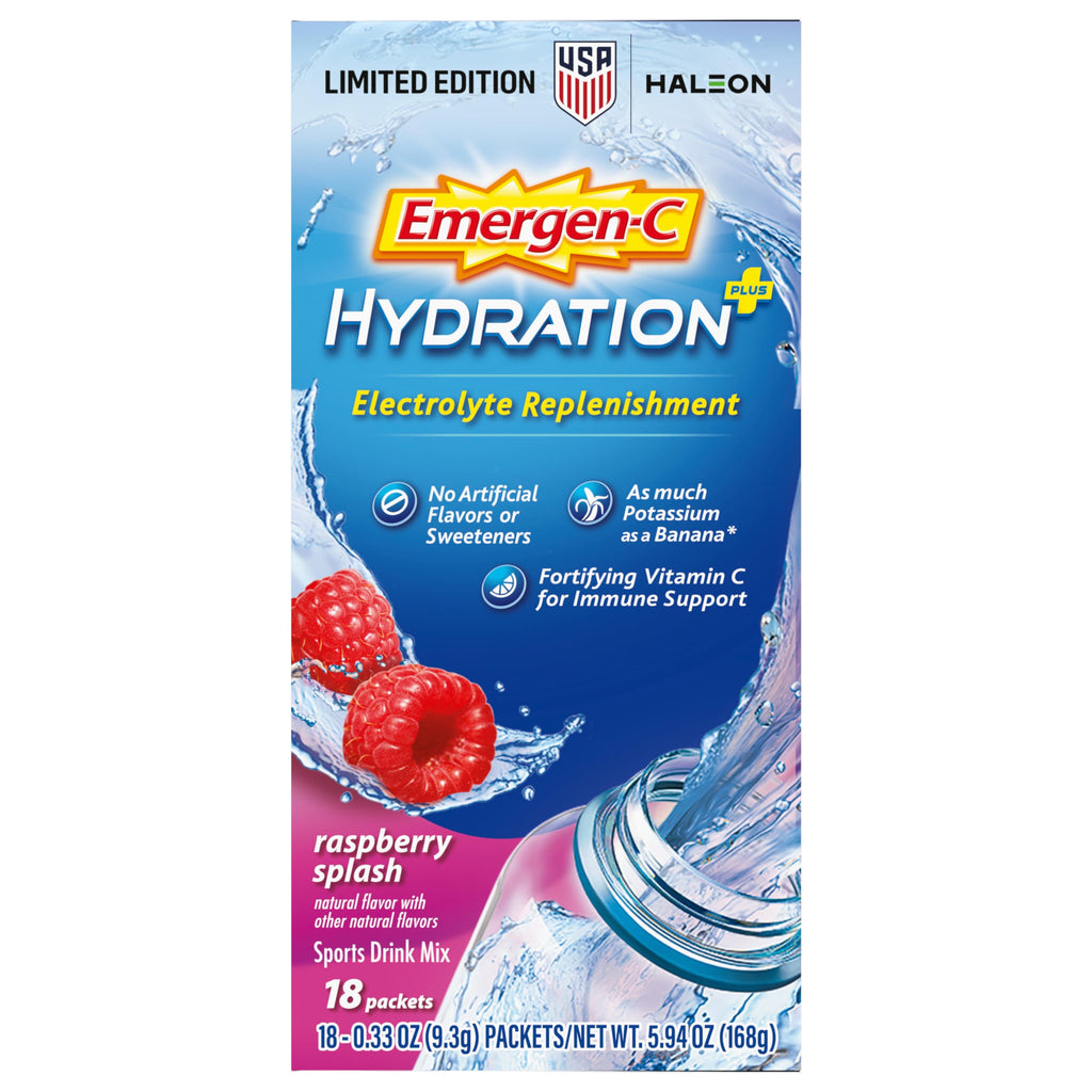 Emergen-C Hydration+ Vitamin C Sports Drink Mix Raspberry - 18 Packets - image 11