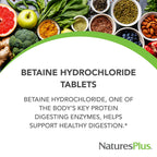 NaturesPlus Betaine Hydrochloride 600 mg - 90 Tablets - image 3
