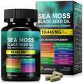 HUYEHF Sea Moss Black Seed Oil Ashwagandha - 60 Capsules