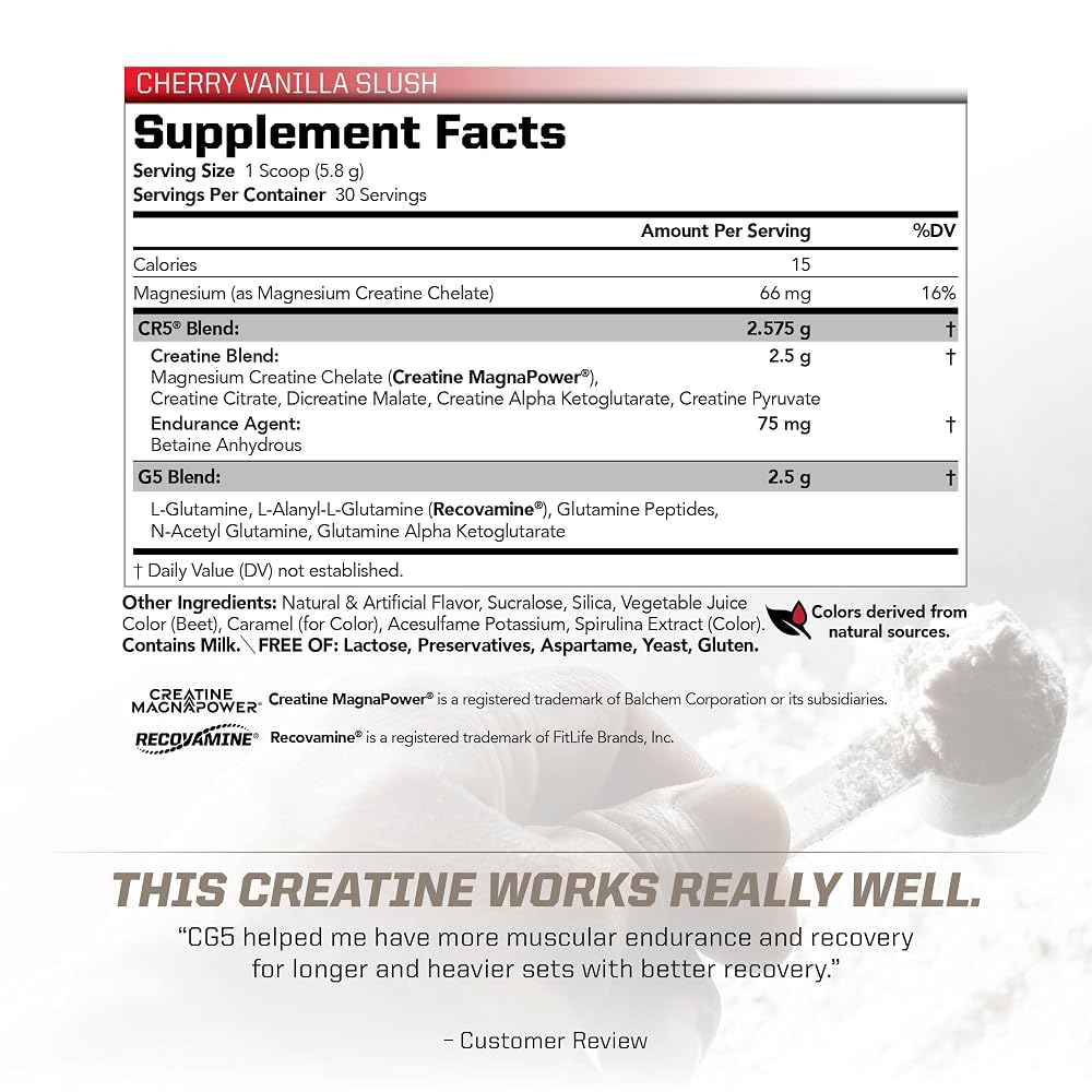 PMD Sports CG5 - Premium Creatine and L Glutamine Powder - Maximum