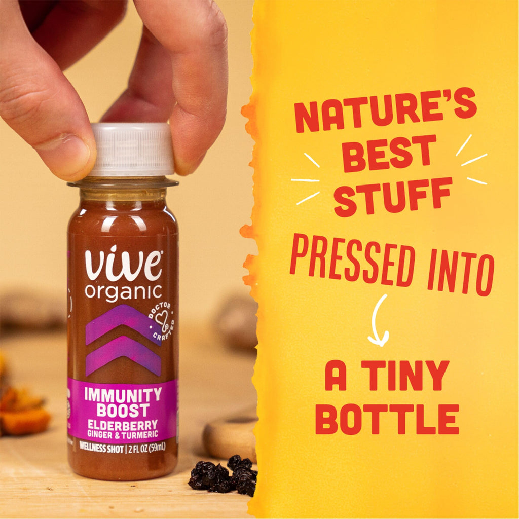 Vive Organic Immunity Boost Elderberry Ginger Turmeric Shot - 12 Pack - image 5