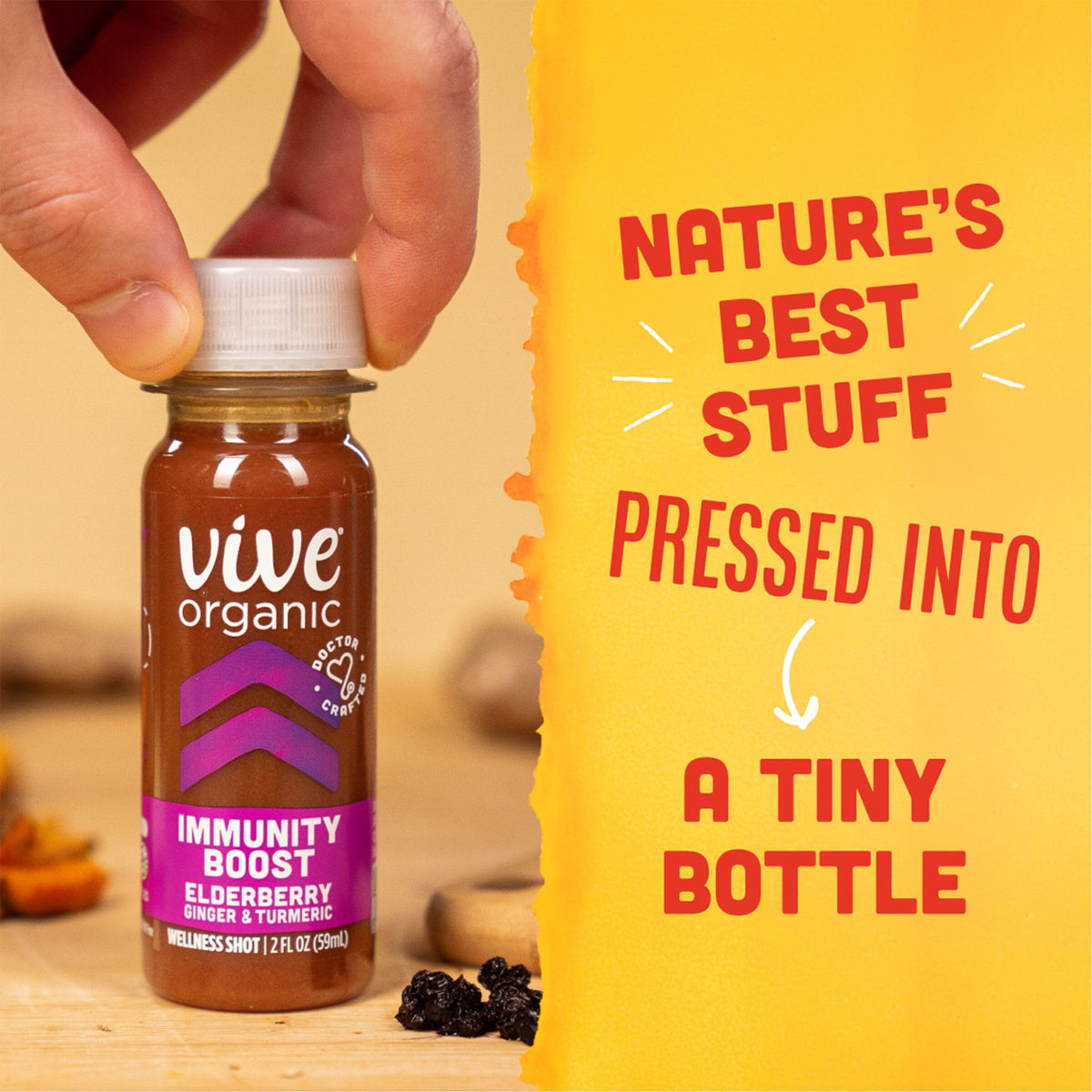 Vive Organic Immunity Boost Elderberry Ginger Turmeric Shot - 12 Pack - image 5