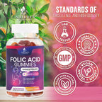 Nature's Nutrition Folic Acid Gummies - Essential Prenatal Vitamins