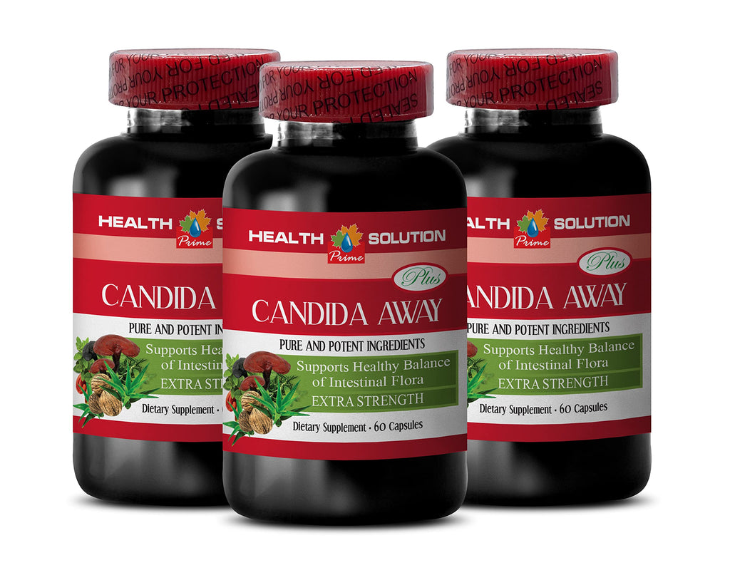 Health Solution Prime Candida Away Plus Herbal Complex - 180 Capsules