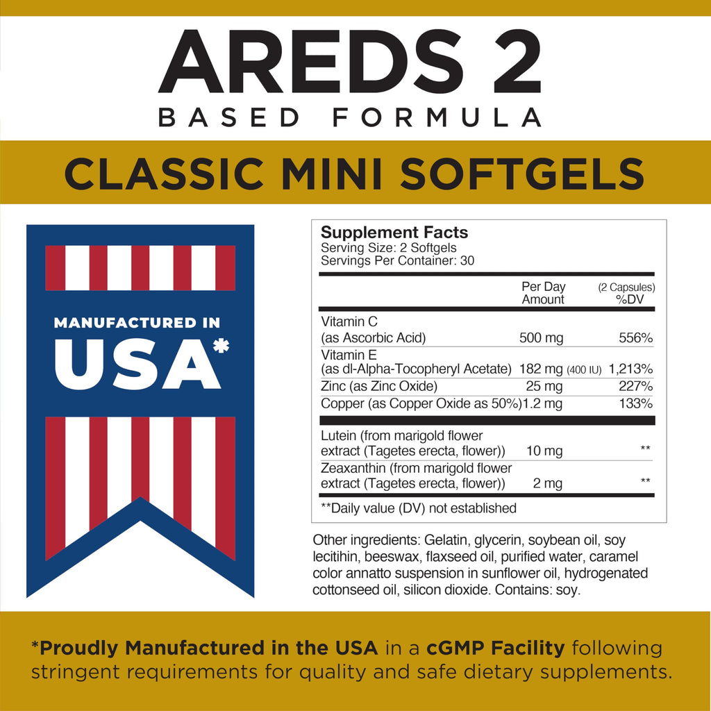 Viteyes AREDS 2 Classic Macular Health Formula - 60 Softgels - image 7