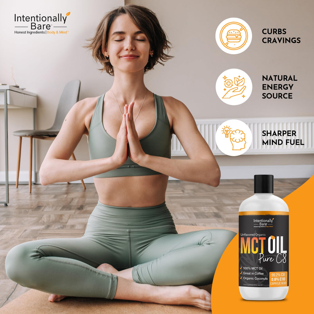 Intentionally Bare Organic Pure 99.2% C8 MCT Oil - Keto