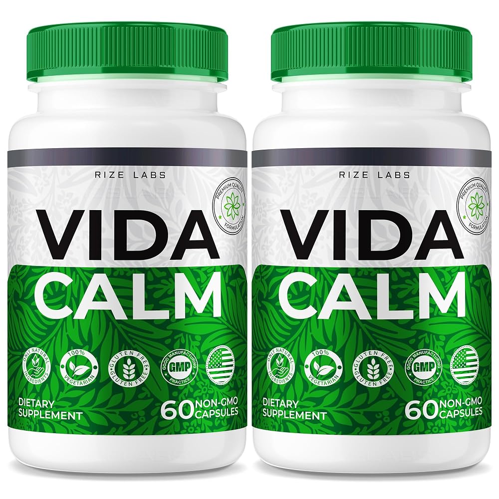 rize labs Vida Calm Advanced Formula Capsules for Stress - 120 Capsules
