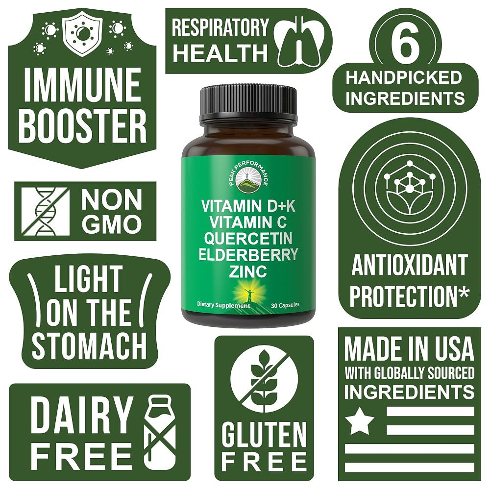 Peak Performance Immune Support Supplement - 30 Capsules - image 3