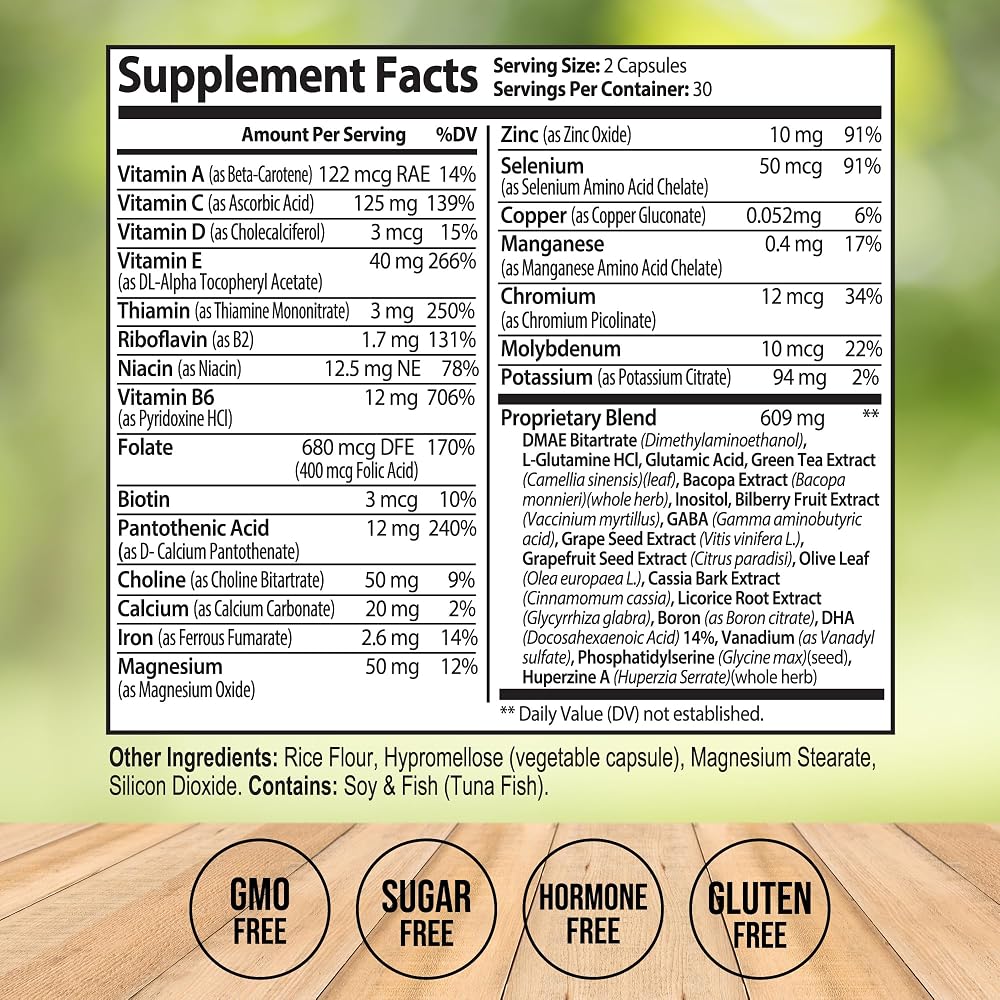 Vitalize Life Neuro Plus Brain Supplement for Memory & Focus - 60 Capsules - image 3