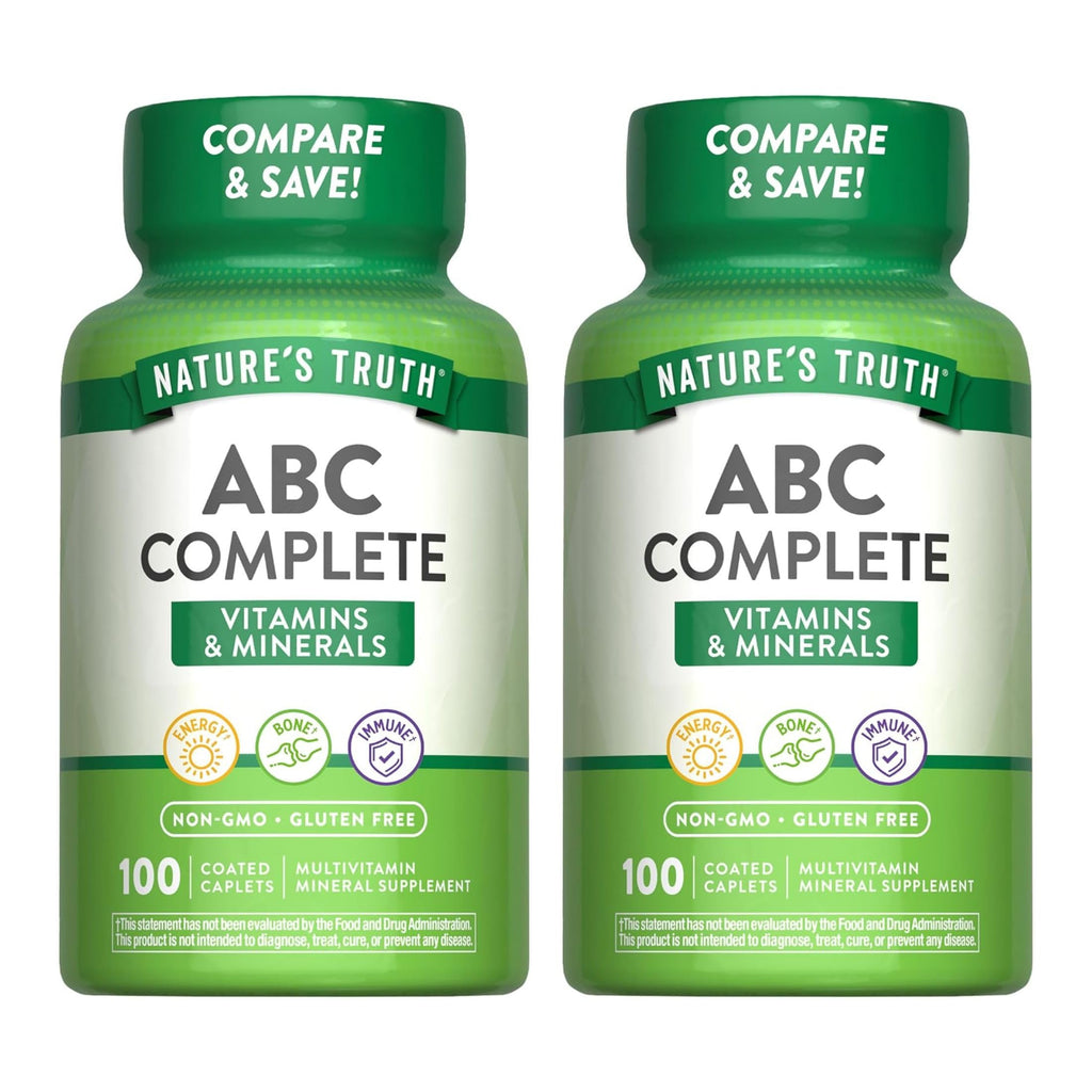 Nature's Truth ABC Complete Vitamins + Minerals Multivitamin - 100 Caplets