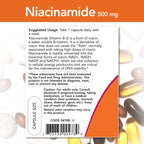 Now Supplements Niacinamide 500mg - 100 Capsules - image 3