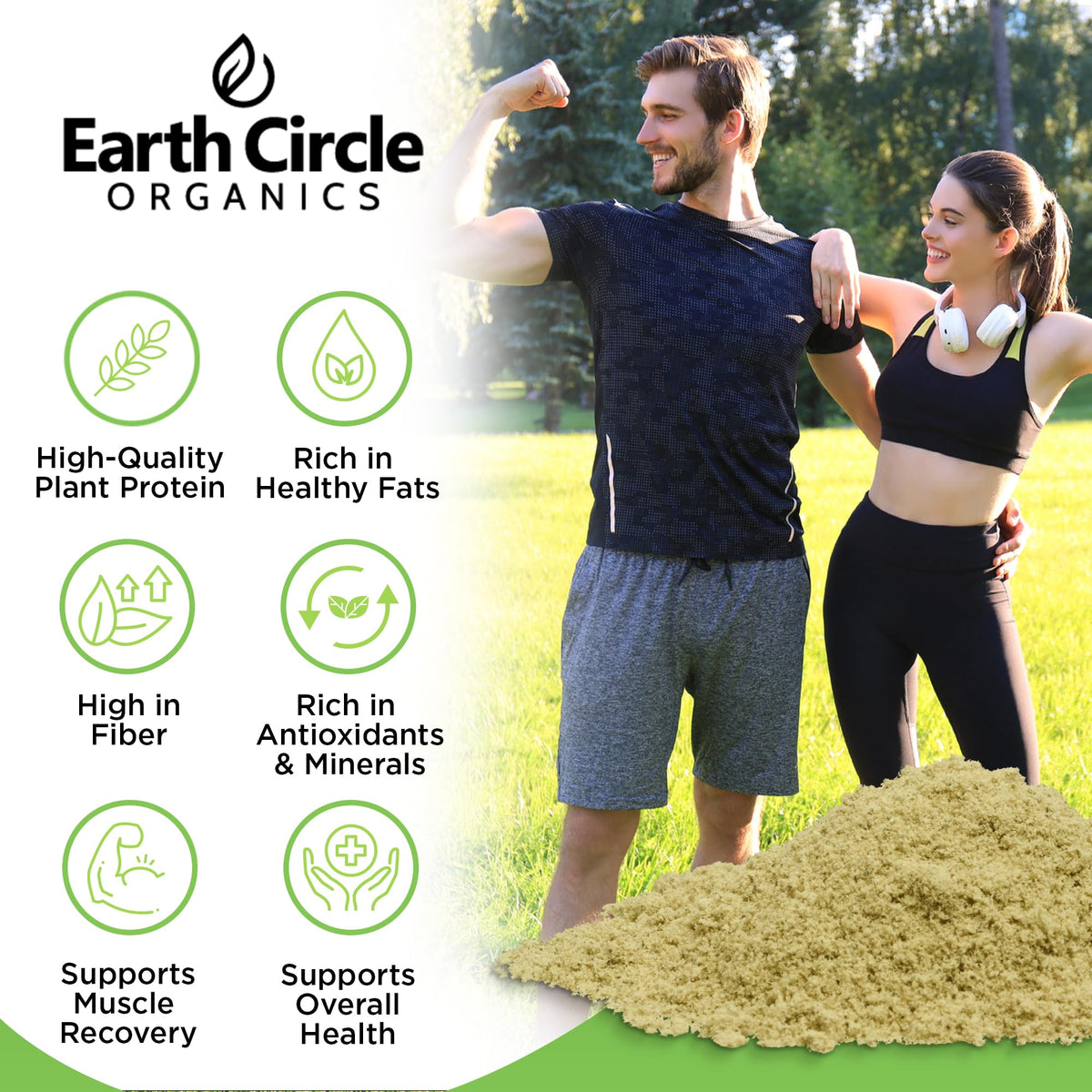 Earth Circle Organics Organic Hemp Protein Powder