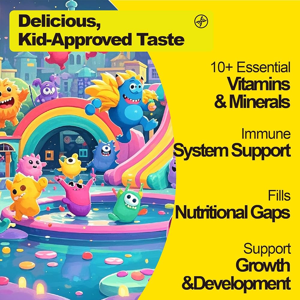 MEGNETA Kids Multivitamin & Omega Gummies with Fish Oil - 60 Gummies - image 5