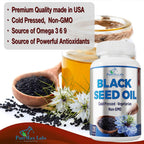 YUMMYVITE Black Seed Oil Capsules for Hair & Skin - 120 Softgels - image 3
