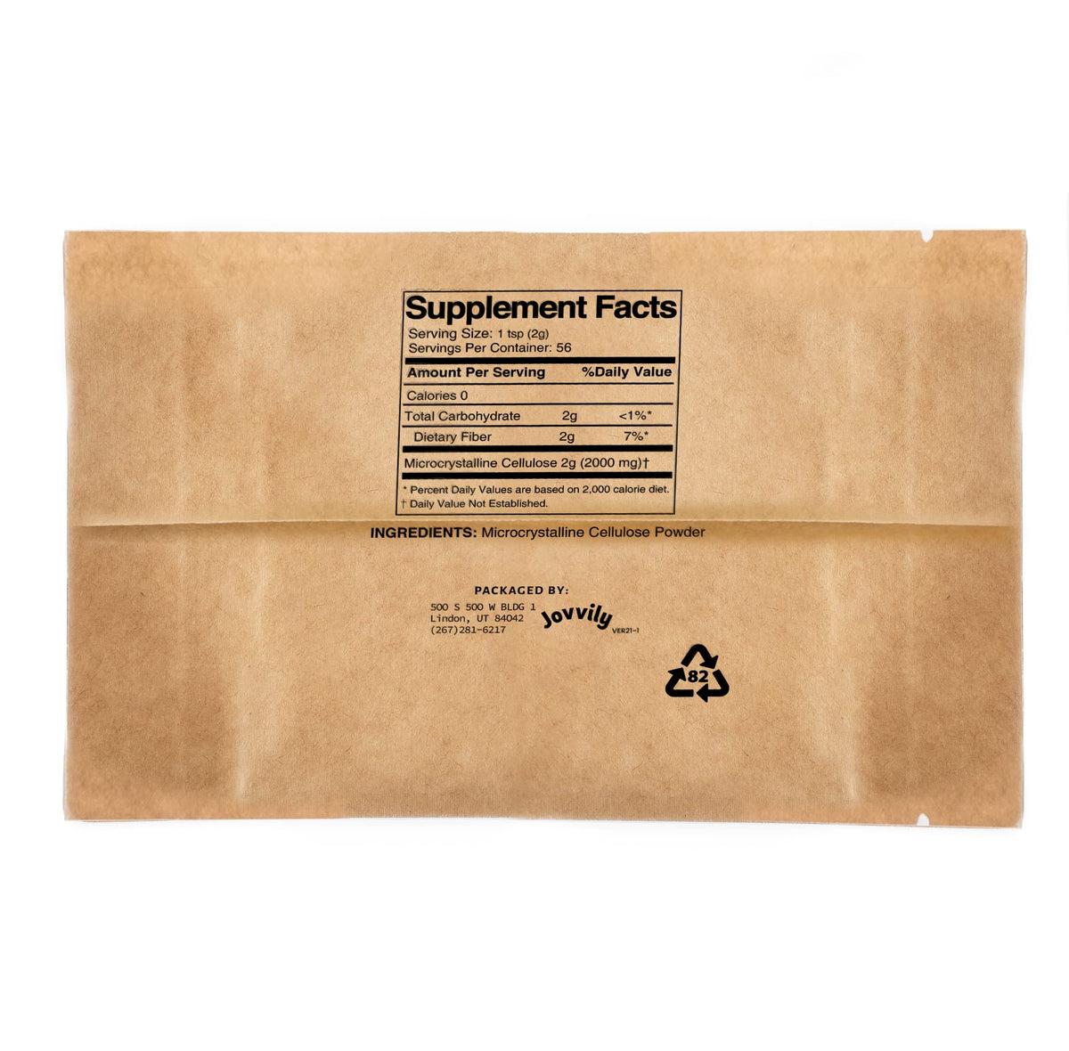 Jovvily Microcrystalline Cellulose Powder - 4 Oz - image 2