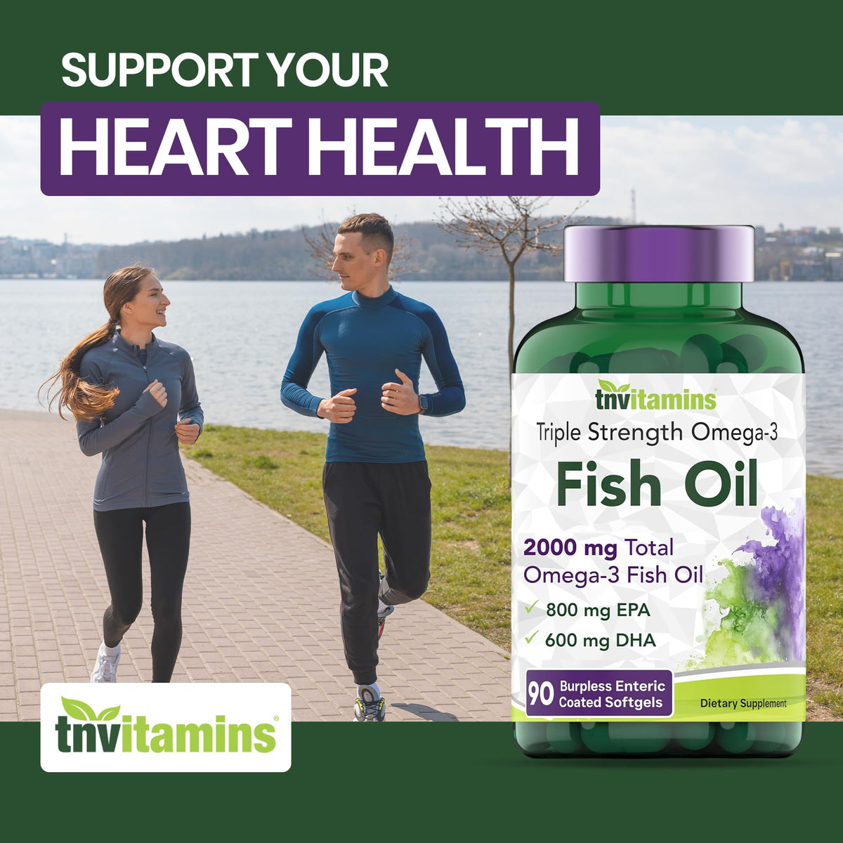 tnvitamins Burpless Omega-3 Fish Oil 2000mg - 90 Softgels - image 3