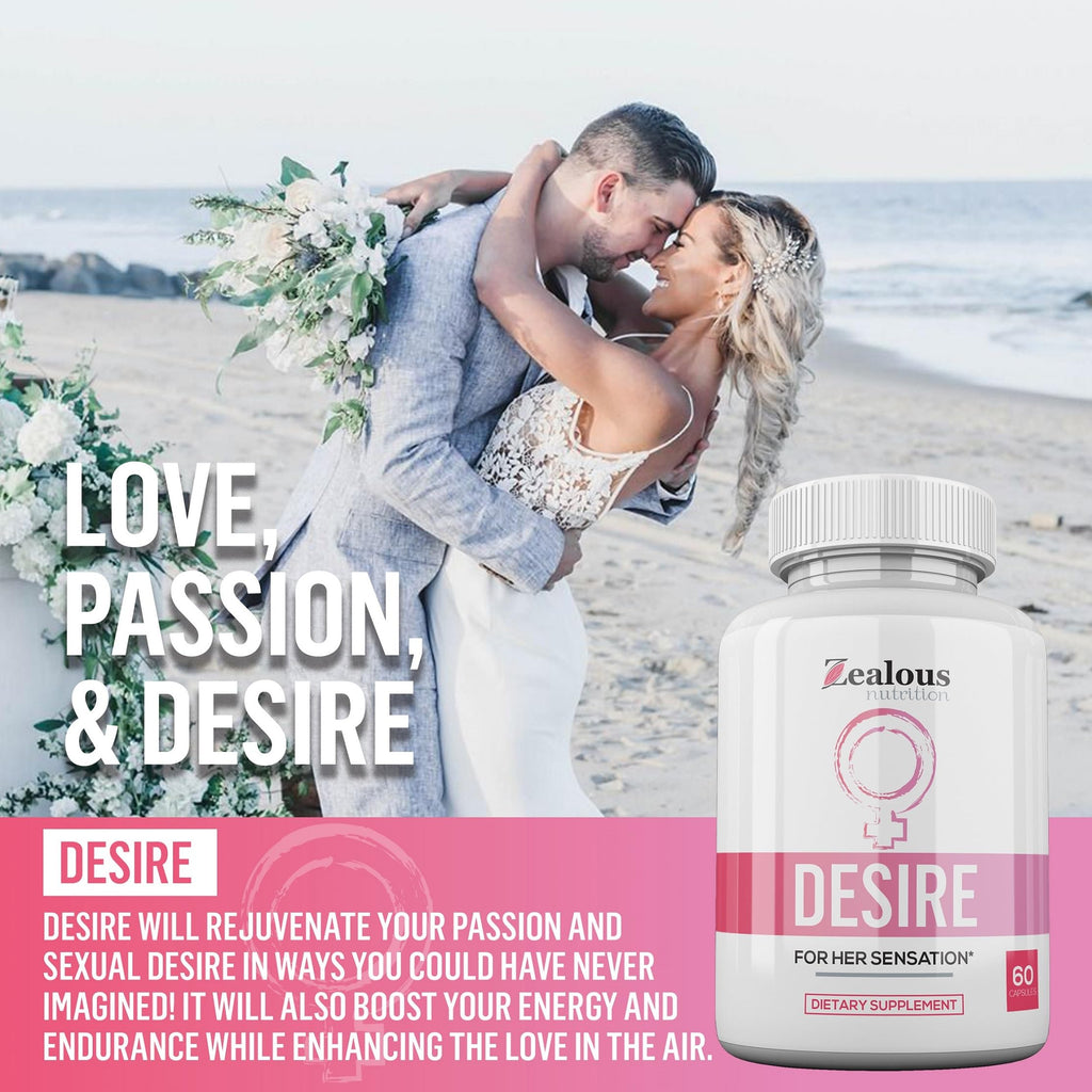 Zealous Nutrition Desire Female Drive Enhancement Capsules - 60 Capsules - image 2
