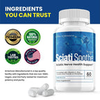 Purvia Sciatisoothe Nerve Health Support Capsules - 300 Count - image 3