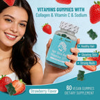 Wins Town Hair Skin Nails Vitamins Gummies - 60 Count - image 2