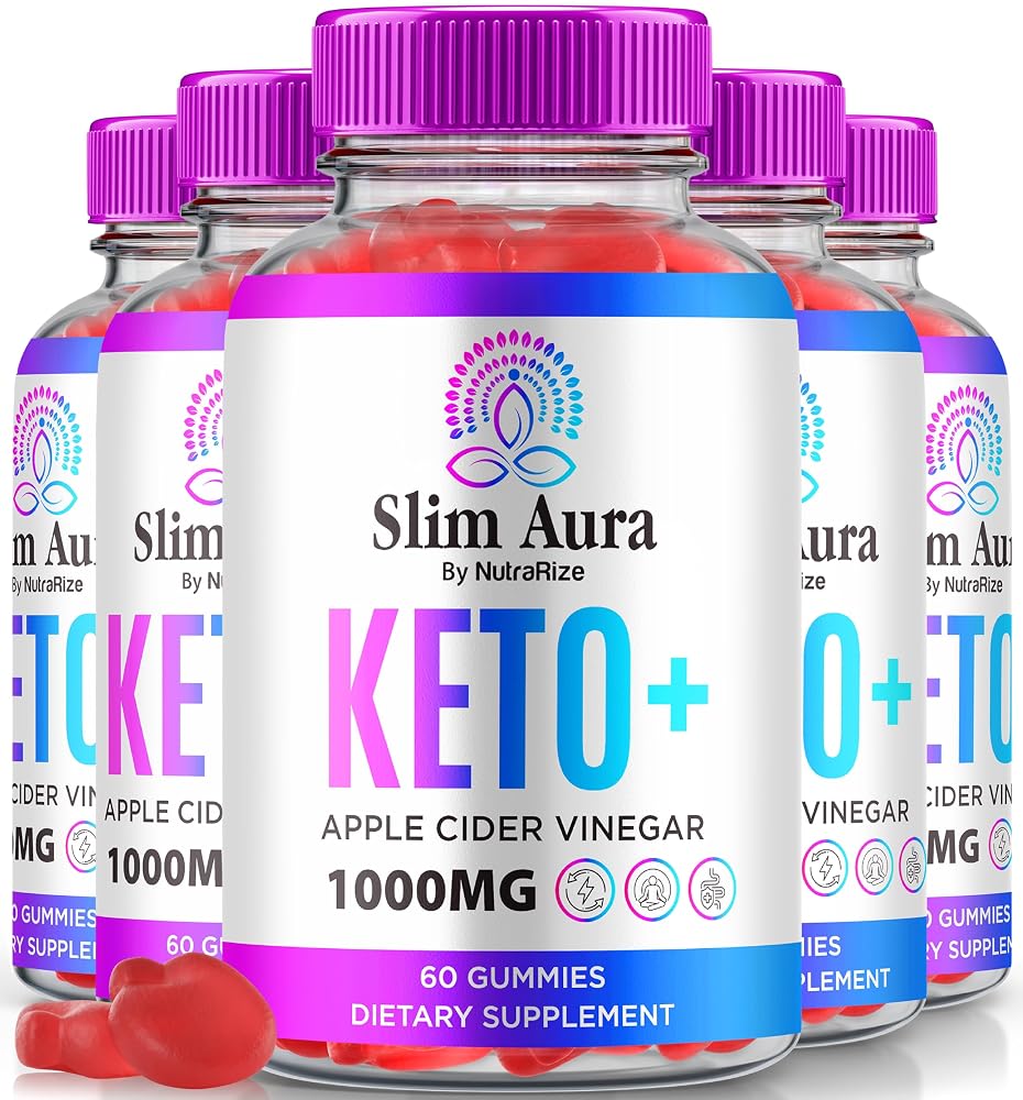NutraRize Slim Aura Keto ACV Gummies - 300 Count (5 Pack)