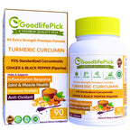 GoodlifePick Premium Turmeric Curcumin Capsules with Ginger & Black