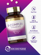 Carlyle B-Complex Vitamin with B12 - 300 Tablets - image 5