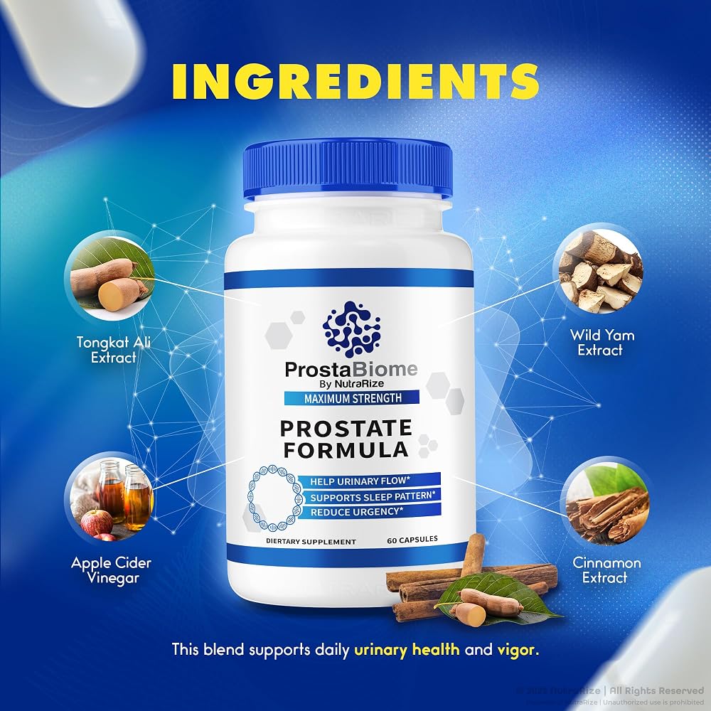 NutraRize ProstaBiome Prostate Support Supplement - 60 Capsules - image 5