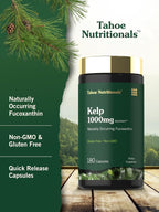 Tahoe Nutritionals Kelp Supplement with Green Tea Extract - 180 Capsules - image 4
