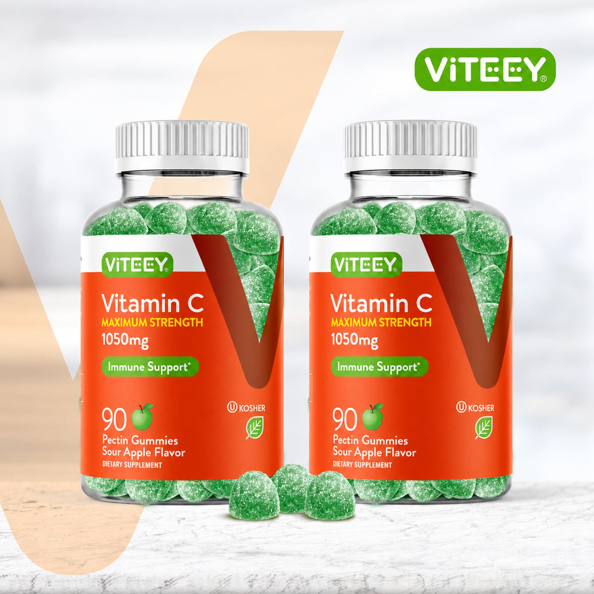 Viteey Vitamin C Gummies for Adults & Teens