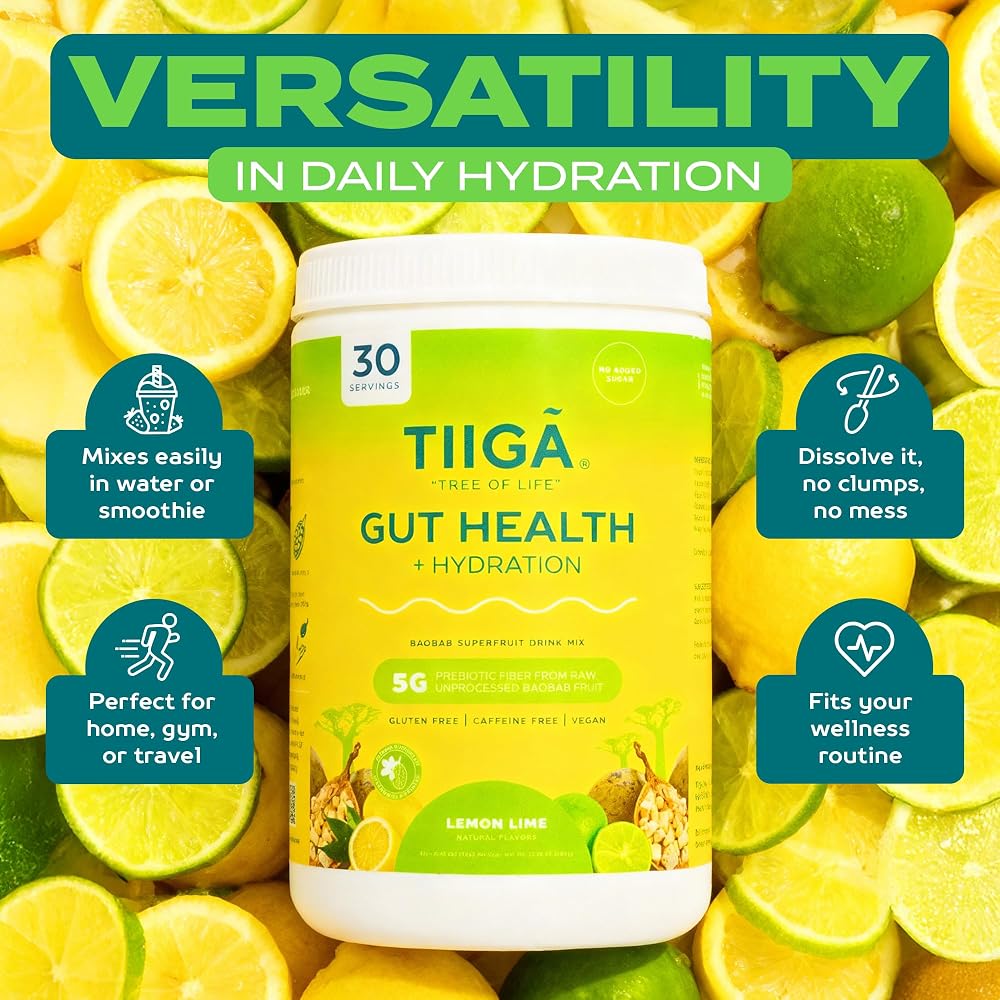 Tiiga Gut Health & Hydration Drink Mix Watermelon - 30 Servings - image 5