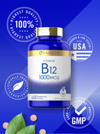 Carlyle Vitamin B12 1000 mcg - 400 Tablets - image 5