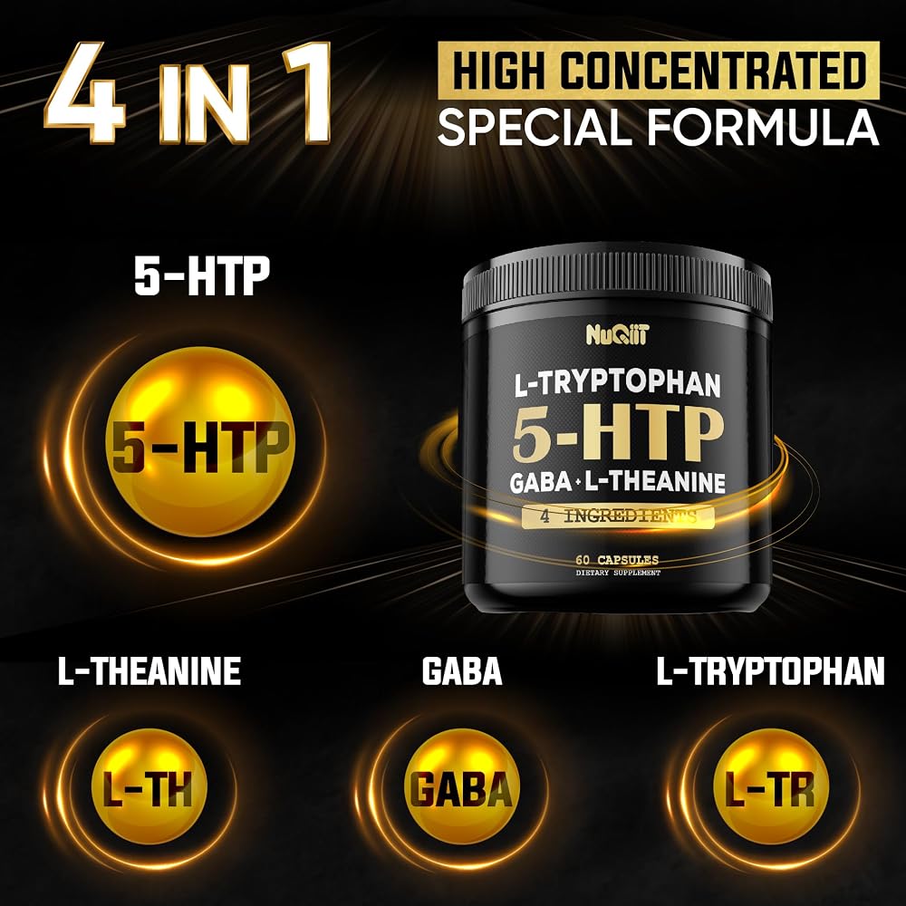 NUQIIT 5-HTP 200mg with GABA & L-Theanine - 60 Capsules - image 2