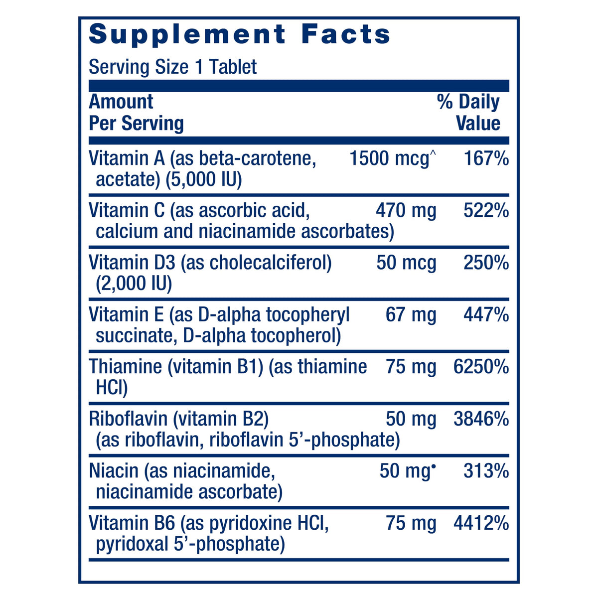 Life Extension One-Per-Day Multivitamin - 60 Tablets - image 3