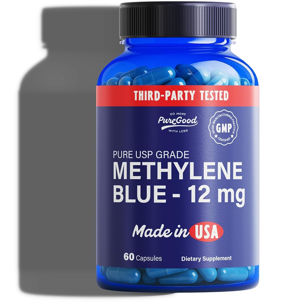 PureGood Methylene Blue 12 mg - 60 Capsules