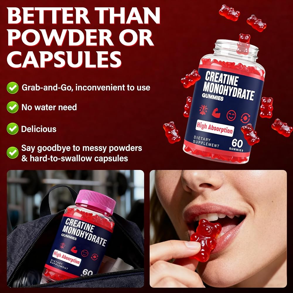 Trupretty Creatine Monohydrate Gummies for Women & Men