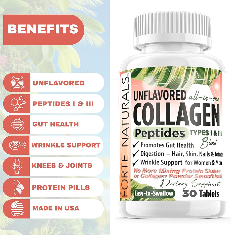 FORTE NATURALS Collagen Peptide Capsules - 30 Tablets - image 4