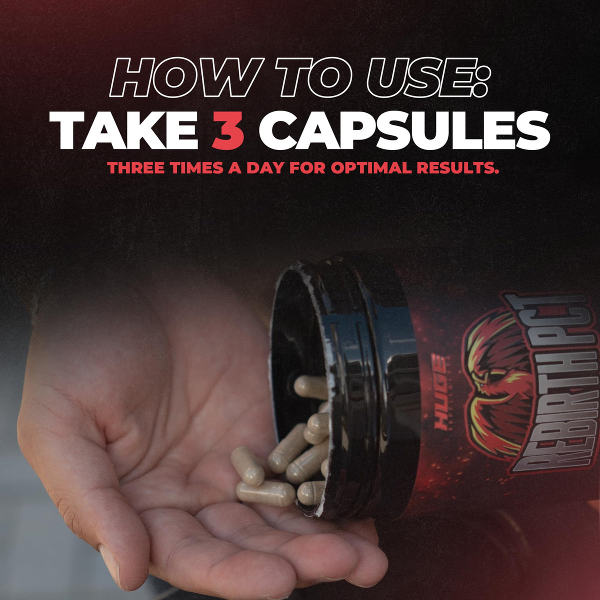 Huge Supplements Rebirth PCT Post Cycle Therapy - 270 Capsules - image 6