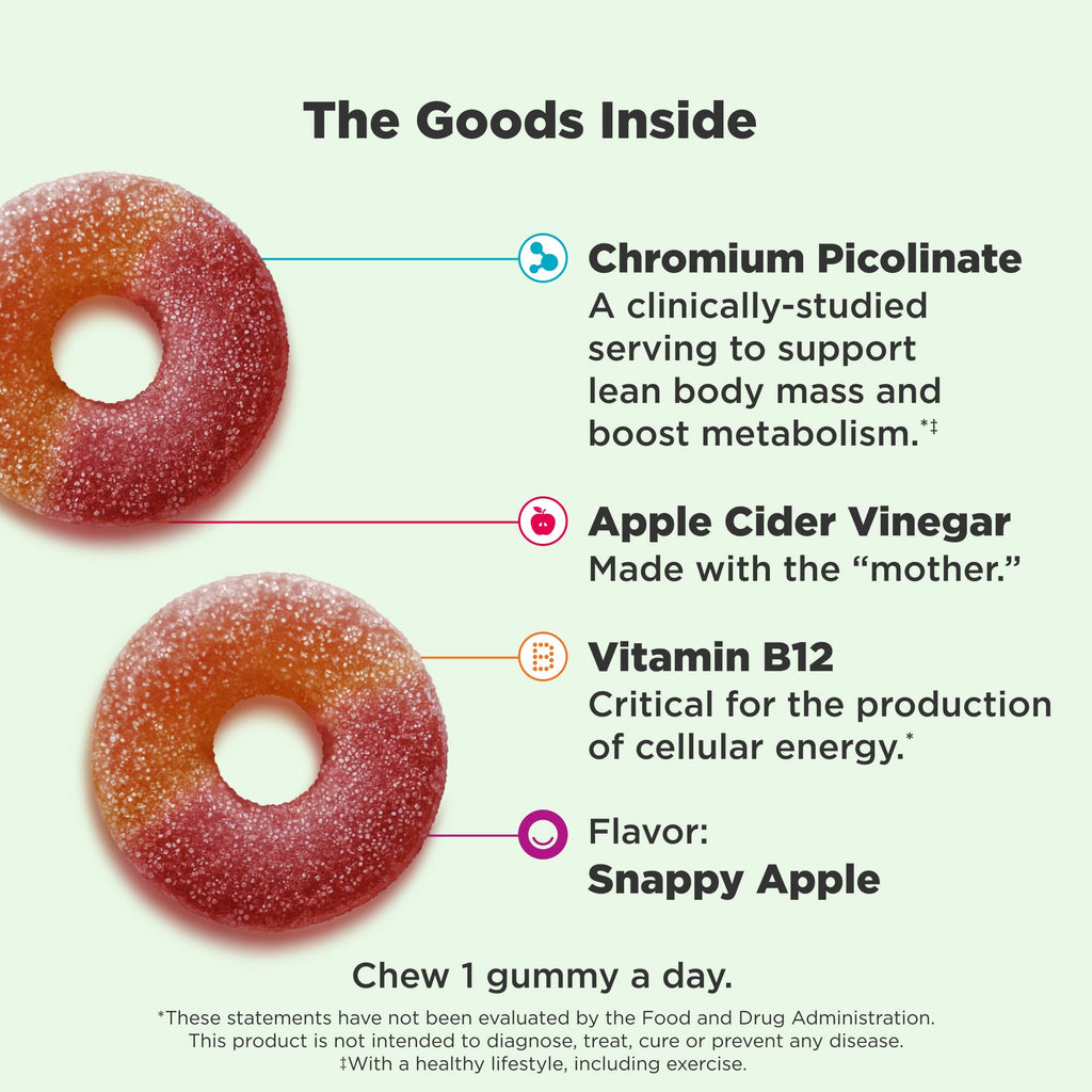 OLLY Metabolism Gummy Rings with Apple Cider Vinegar - 30 Count - image 2