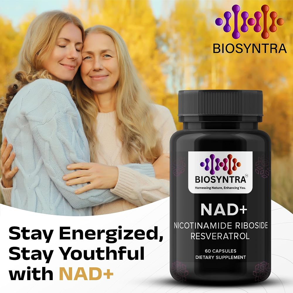 Biosyntra NAD+ Supplement 900mg Nicotinamide Riboside - 60 Capsules - image 3