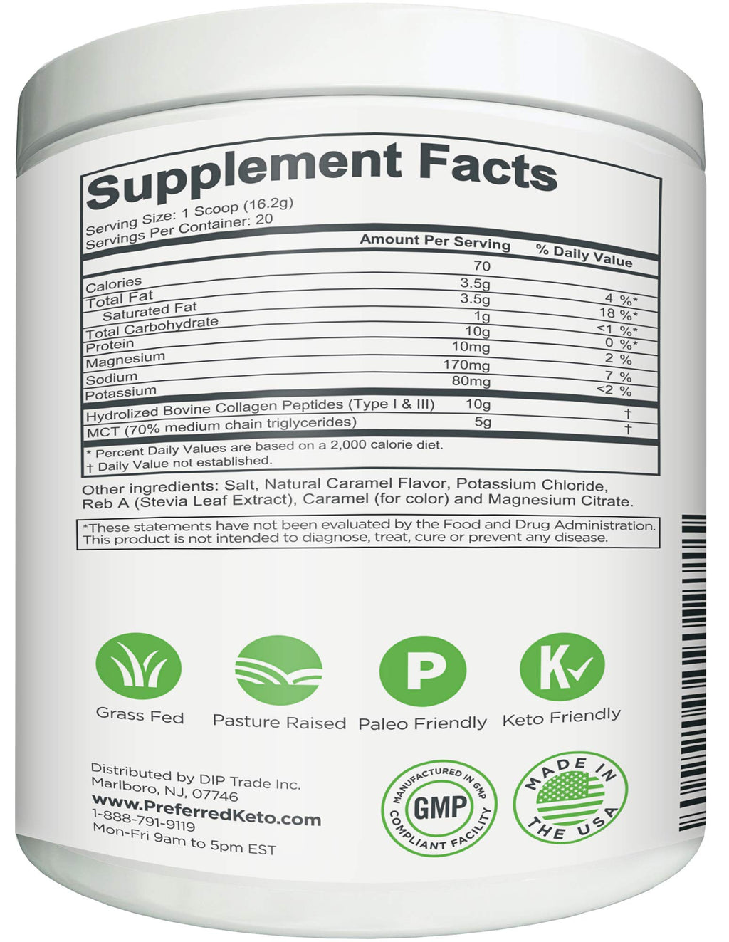 Preferred Elements KEYTO Keto Collagen Protein with MCT Oil Powder - image 6
