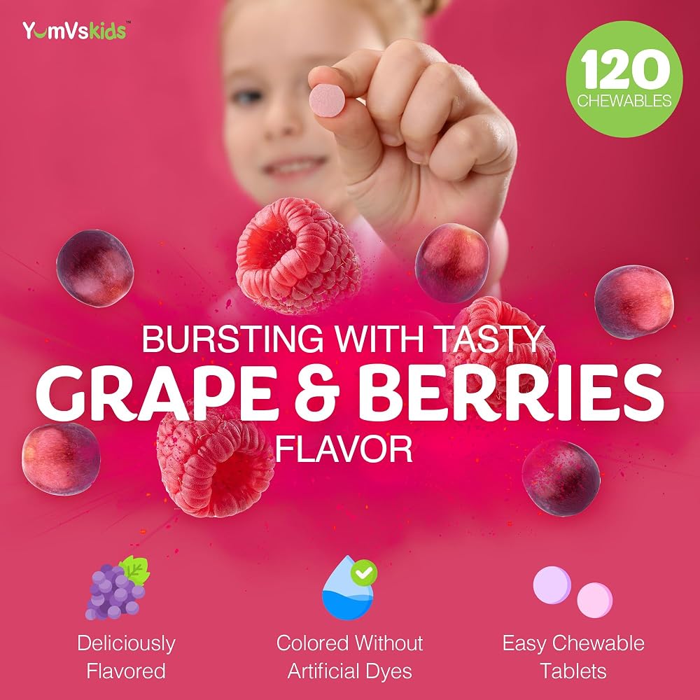 YUM-V'S Kids Multivitamin with Iron - 240 Chewables - image 6