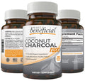 PURELY beneficial Activated Coconut Charcoal 1200mg - 180 Capsules
