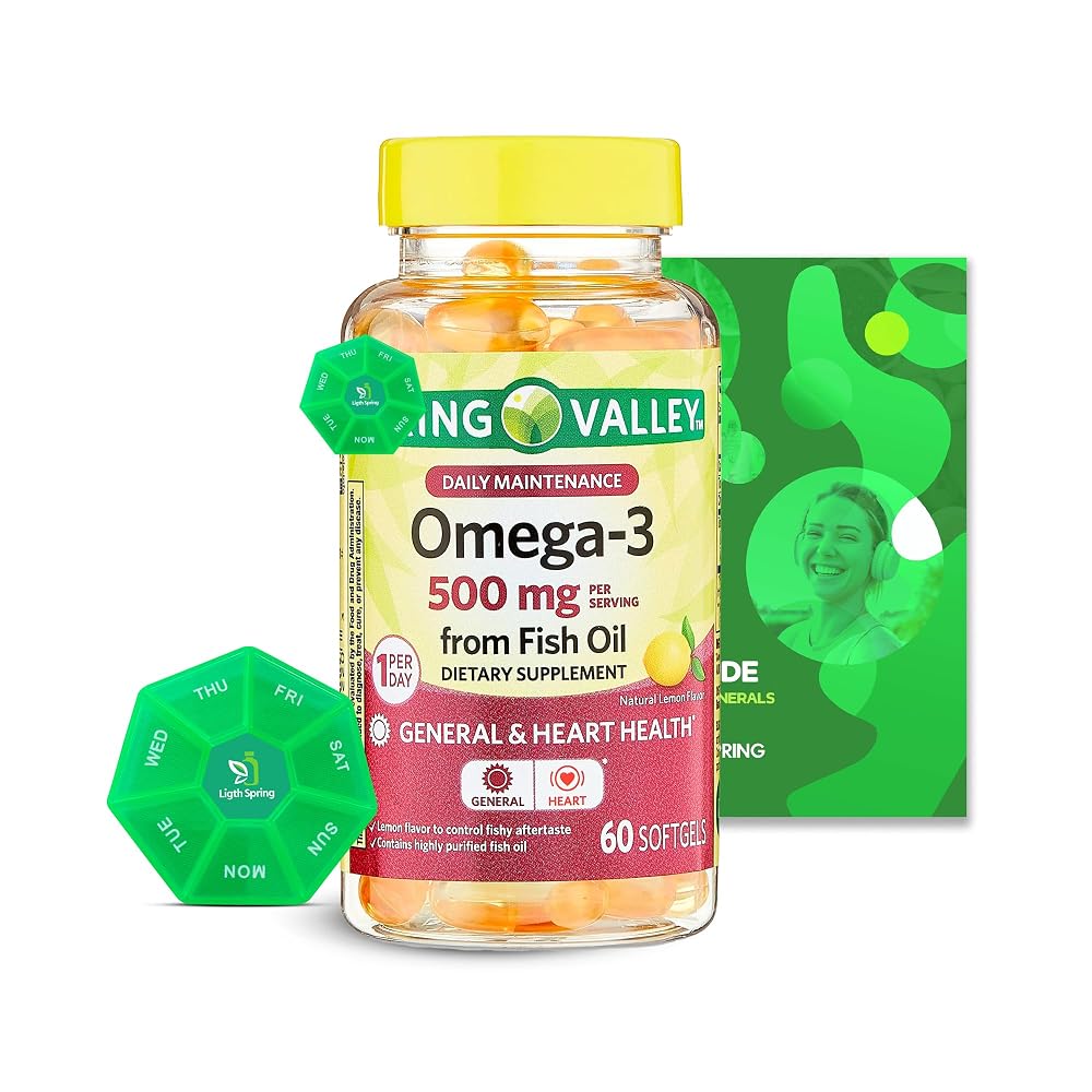 LightSpring Omega-3 Fish Oil 500 mg - 60 Softgels