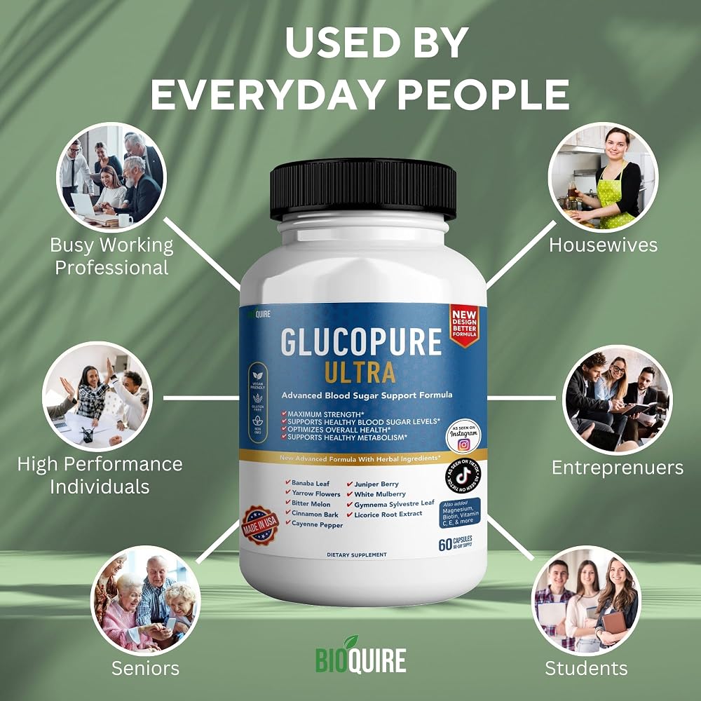 BIOQUIRE Gluco Pure Ultra Dietary Supplement - 60 Capsules - image 8