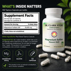 Dr Clark Magnesium Sulfate 1030mg - 100 Vegetarian Capsules - image 9