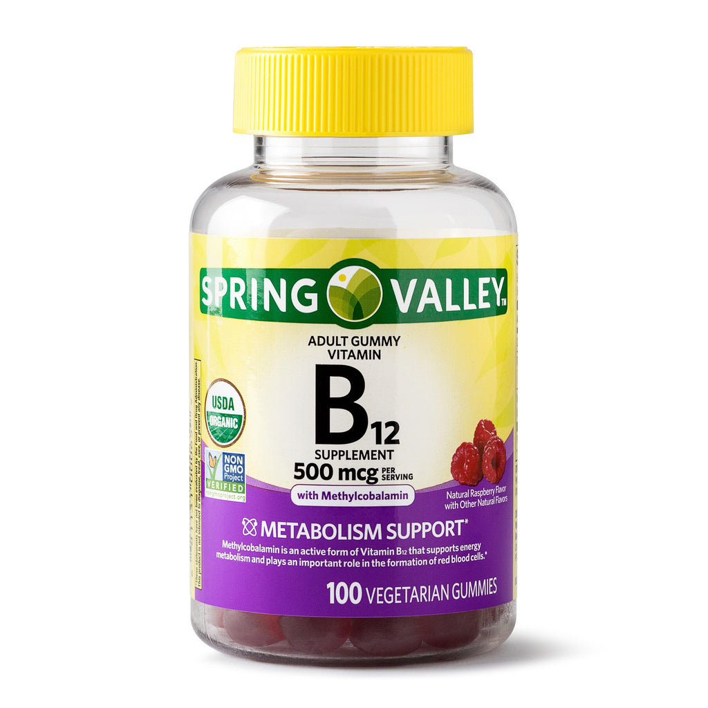 Spring Valley Adult Gummy Vitamin B12 Metabolism Support - 100 Gummies