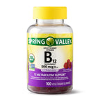 Spring Valley Adult Gummy Vitamin B12 Metabolism Support - 100 Gummies